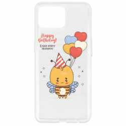 Чехол из раздела Авторские принты Happy birthday! Пчелка с воздушными шариками для Oppo Reno 4 Lite - FATLINE Чехол из раздела Авторские принты Happy birthday! Пчелка с воздушными шариками для Oppo Reno 4 Lite