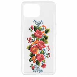 Чехол из раздела ShelganenOK Вышивка розы и ягоды для Oppo Reno 4 Lite - FATLINE Чехол из раздела ShelganenOK Вышивка розы и ягоды для Oppo Reno 4 Lite