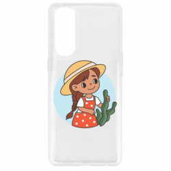 Чехол из раздела Авторские принты Милаха девочка в шляпе для Oppo Reno 4 Pro - FATLINE Чехол из раздела Авторские принты Милаха девочка в шляпе для Oppo Reno 4 Pro