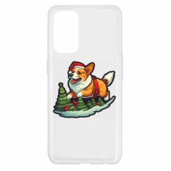 Чехол из раздела Авторские принты Рождество. Счастливый корги для Oppo Reno 5 4G - FATLINE Чехол из раздела Авторские принты Рождество. Счастливый корги для Oppo Reno 5 4G