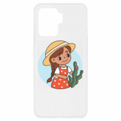 Чехол из раздела Авторские принты Милаха девочка в шляпе для Oppo Reno 5 Lite - FATLINE Чехол из раздела Авторские принты Милаха девочка в шляпе для Oppo Reno 5 Lite