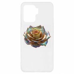 Чехол из раздела ShelganenOK Золотая перламутровая роза для Oppo Reno 5 Lite - FATLINE Чехол из раздела ShelganenOK Золотая перламутровая роза для Oppo Reno 5 Lite