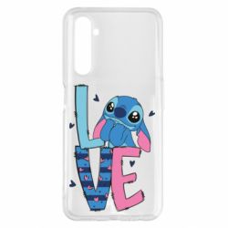 Чехол из раздела Лило и Стич Стич Love для Realme 6 Pro - FATLINE Чехол из раздела Лило и Стич Стич Love для Realme 6 Pro