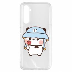 Чохол з розділу Bubu and Dudu Ведмедик з квіточкою для Realme 6 Pro - FATLINE Чохол з розділу Bubu and Dudu Ведмедик з квіточкою для Realme 6 Pro