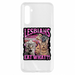 Чехол из раздела Мемы Lesbians eat what?! для Realme 6 - FATLINE Чехол из раздела Мемы Lesbians eat what?! для Realme 6