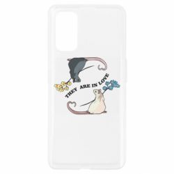 Чехол из раздела Мышь Влюбленные крысы для Realme 7 Pro - FATLINE Чехол из раздела Мышь Влюбленные крысы для Realme 7 Pro