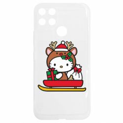 Чехол из раздела НОВЫЙ ГОД 2026 Китти на санках для Realme C25Y - FATLINE Чехол из раздела НОВЫЙ ГОД 2026 Китти на санках для Realme C25Y