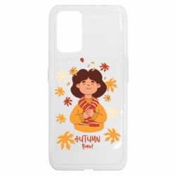 Чехол из раздела Авторские принты Время Осени. Женщина с осенними листьями для Realme GT - FATLINE Чехол из раздела Авторские принты Время Осени. Женщина с осенними листьями для Realme GT
