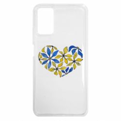 Чехол из раздела Авторские принты Украинское сердце с цветов для Xiaomi Redmi 9T - FATLINE Чехол из раздела Авторские принты Украинское сердце с цветов для Xiaomi Redmi 9T
