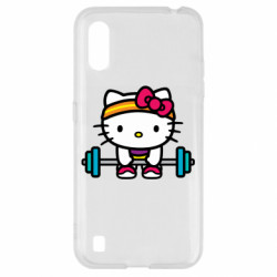 Чехол из раздела Hello Kitty Kitty`s GYM для Samsung A01/M01 - FATLINE Чехол из раздела Hello Kitty Kitty`s GYM для Samsung A01/M01