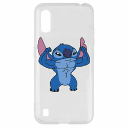 Чехол из раздела Лило и Стич Muscle stich для Samsung A01/M01 - FATLINE Чехол из раздела Лило и Стич Muscle stich для Samsung A01/M01