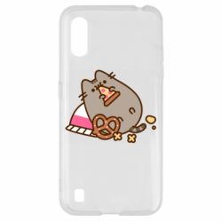 Чехол из раздела Pusheen Pusheen Chew для Samsung A01/M01 - FATLINE Чехол из раздела Pusheen Pusheen Chew для Samsung A01/M01