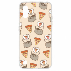 Чехол из раздела Pusheen Pusheen Pizza Lover для Samsung A01/M01 - FATLINE Чехол из раздела Pusheen Pusheen Pizza Lover для Samsung A01/M01
