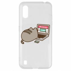 Чехол из раздела Pusheen Pusheen Pizzas Order для Samsung A01/M01 - FATLINE Чехол из раздела Pusheen Pusheen Pizzas Order для Samsung A01/M01