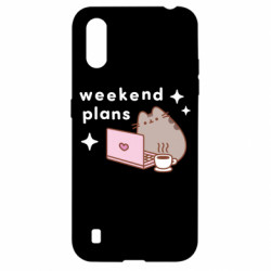 Чехол из раздела Pusheen Pusheen Weekend Plans для Samsung A01/M01 - FATLINE Чехол из раздела Pusheen Pusheen Weekend Plans для Samsung A01/M01