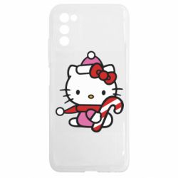 Чехол из раздела НОВЫЙ ГОД 2026 Christmas Kitty with candy для Samsung A03s - FATLINE Чехол из раздела НОВЫЙ ГОД 2026 Christmas Kitty with candy для Samsung A03s