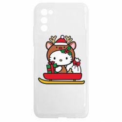 Чехол из раздела Hello Kitty Китти на санках для Samsung A03s - FATLINE Чехол из раздела Hello Kitty Китти на санках для Samsung A03s