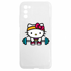 Чехол из раздела Hello Kitty Kitty`s GYM для Samsung A03s - FATLINE Чехол из раздела Hello Kitty Kitty`s GYM для Samsung A03s