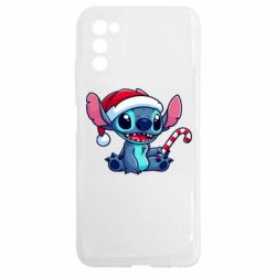 Чехол из раздела Лило и Стич Stitch Santa для Samsung A03s - FATLINE Чехол из раздела Лило и Стич Stitch Santa для Samsung A03s