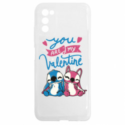 Чехол из раздела Лило и Стич Valentine Stitch для Samsung A03s - FATLINE Чехол из раздела Лило и Стич Valentine Stitch для Samsung A03s