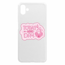 Чехол из раздела Авторские принты Девиз дня. Today is a Good Day для Samsung A04 - FATLINE Чехол из раздела Авторские принты Девиз дня. Today is a Good Day для Samsung A04