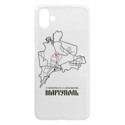 Чехол из раздела Наша Донеччина Карта Мариуполь для Samsung A04 - FATLINE Чехол из раздела Наша Донеччина Карта Мариуполь для Samsung A04