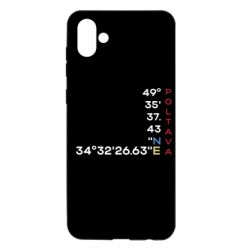 Чехол из раздела Полтава Полтава Координаты для Samsung A04 - FATLINE Чехол из раздела Полтава Полтава Координаты для Samsung A04