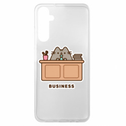 Чехол из раздела Pusheen Pusheen Business для Samsung A05s - FATLINE Чехол из раздела Pusheen Pusheen Business для Samsung A05s