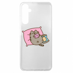 Чехол из раздела Pusheen Pusheen Chilling для Samsung A05s - FATLINE Чехол из раздела Pusheen Pusheen Chilling для Samsung A05s