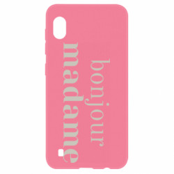 Чехол из раздела Прикольные надписи Bonjour Madame для Samsung A10 - FATLINE Чехол из раздела Прикольные надписи Bonjour Madame для Samsung A10