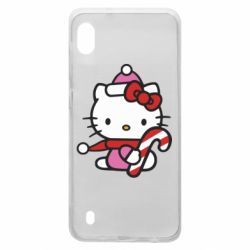 Чехол из раздела НОВЫЙ ГОД 2026 Christmas Kitty with candy для Samsung A10 - FATLINE Чехол из раздела НОВЫЙ ГОД 2026 Christmas Kitty with candy для Samsung A10