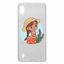 Чехол из раздела Авторские принты Милаха девочка в шляпе для Samsung A10 - FATLINE Чехол из раздела Авторские принты Милаха девочка в шляпе для Samsung A10