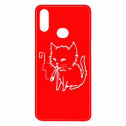 Чехол из раздела Прикольные рисунки Smoking cat для Samsung A10s - FATLINE Чехол из раздела Прикольные рисунки Smoking cat для Samsung A10s