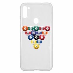 Чехол из раздела Бильярд Бильярдные шары для Samsung A11/M11 - FATLINE Чехол из раздела Бильярд Бильярдные шары для Samsung A11/M11