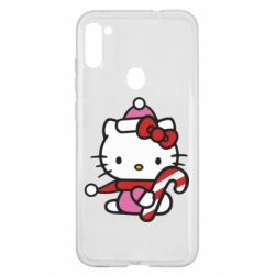 Чехол из раздела Hello Kitty Christmas Kitty with candy для Samsung A11/M11 - FATLINE Чехол из раздела Hello Kitty Christmas Kitty with candy для Samsung A11/M11