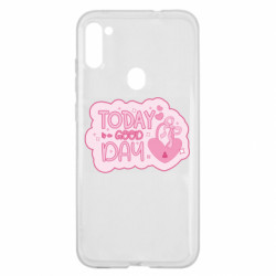 Чехол из раздела Авторские принты Девиз дня. Today is a Good Day для Samsung A11/M11 - FATLINE Чехол из раздела Авторские принты Девиз дня. Today is a Good Day для Samsung A11/M11