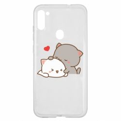 Чехол из раздела Кот Кот целует кошку для Samsung A11/M11 - FATLINE Чехол из раздела Кот Кот целует кошку для Samsung A11/M11