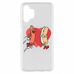 Чехол из раздела 14 Февраля Hot dog love для Samsung A13 4G - FATLINE Чехол из раздела 14 Февраля Hot dog love для Samsung A13 4G