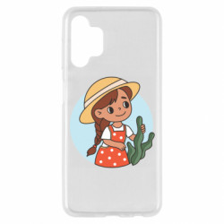 Чехол из раздела Авторские принты Милаха девочка в шляпе для Samsung A13 4G - FATLINE Чехол из раздела Авторские принты Милаха девочка в шляпе для Samsung A13 4G