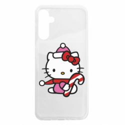 Чохол з розділу НОВИЙ РІК 2026 Christmas Kitty with candy для Samsung A14 5G - FATLINE Чохол з розділу НОВИЙ РІК 2026 Christmas Kitty with candy для Samsung A14 5G