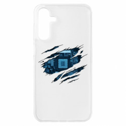 Чохол з розділу Passichnyk Motherboard through the T-Shirt для Samsung A15 4G/5G - FATLINE Чохол з розділу Passichnyk Motherboard through the T-Shirt для Samsung A15 4G/5G