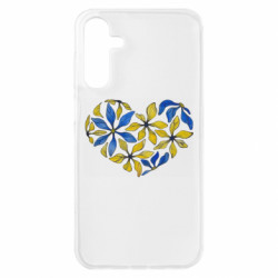 Чехол из раздела Цветы Украинское сердце с цветов для Samsung A15 4G/5G - FATLINE Чехол из раздела Цветы Украинское сердце с цветов для Samsung A15 4G/5G