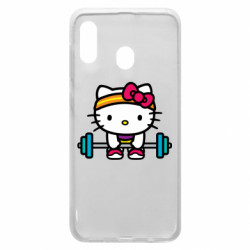 Чехол из раздела Hello Kitty Kitty`s GYM для Samsung A20 - FATLINE Чехол из раздела Hello Kitty Kitty`s GYM для Samsung A20