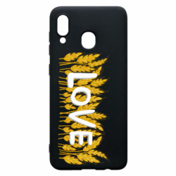 Чехол из раздела Любовь Любовь и колосья для Samsung A20 - FATLINE Чехол из раздела Любовь Любовь и колосья для Samsung A20