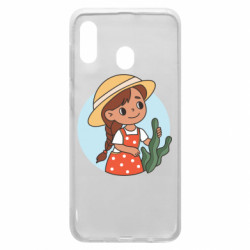 Чехол из раздела Авторские принты Милаха девочка в шляпе для Samsung A20 - FATLINE Чехол из раздела Авторские принты Милаха девочка в шляпе для Samsung A20