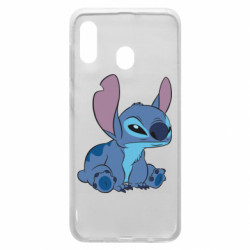 Чехол из раздела Лило и Стич Подозрительный Стич для Samsung A20 - FATLINE Чехол из раздела Лило и Стич Подозрительный Стич для Samsung A20