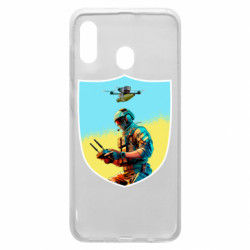 Чехол из раздела Mastiks Шеврон БПЛА для Samsung A20 - FATLINE Чехол из раздела Mastiks Шеврон БПЛА для Samsung A20