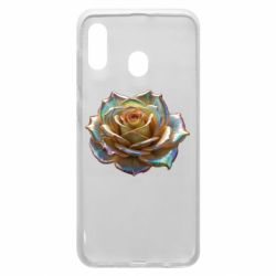 Чехол из раздела ShelganenOK Золотая перламутровая роза для Samsung A20 - FATLINE Чехол из раздела ShelganenOK Золотая перламутровая роза для Samsung A20
