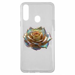 Чехол из раздела ShelganenOK Золотая перламутровая роза для Samsung A20s - FATLINE Чехол из раздела ShelganenOK Золотая перламутровая роза для Samsung A20s