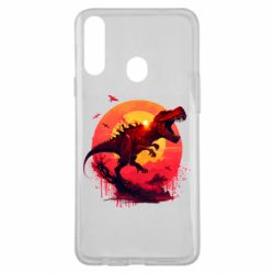 Чохол з розділу Nemfis_Art Тиранозавр на фоні сонця для Samsung A20s - FATLINE Чохол з розділу Nemfis_Art Тиранозавр на фоні сонця для Samsung A20s